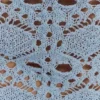 Aeline Strapless Crochet Knit Top – Sky Blue