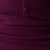 Agness Long Sleeve Button Up Knit Dress – Plum