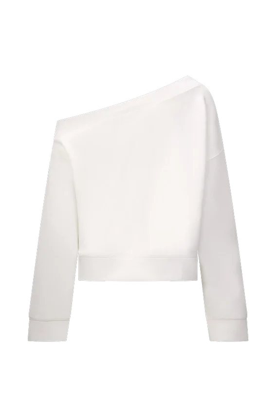Aiden Slouchy Crew Jumper – Ivory Aiden Slouchy Crew Jumper – Ivory