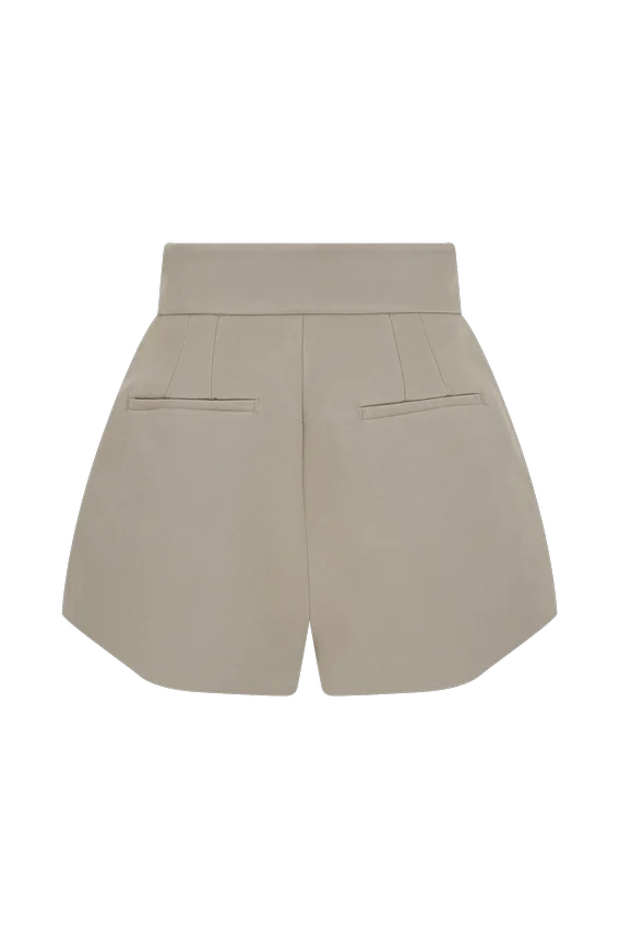 Alden High Waisted Short – Pebble Alden High Waisted Short – Pebble