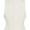 Alix Mixed Button Vest – Ivory