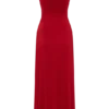 Allegra Off Shoulder Ruffle Midi Dress – Ruby