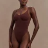 Alyssa Backless Shapewear Bodysuit – Espresso