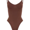 Alyssa Backless Shapewear Bodysuit – Espresso