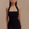 Amelita Suiting Halter Top – Black