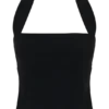 Amelita Suiting Halter Top – Black