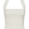 Amelita Suiting Halter Top – Ivory