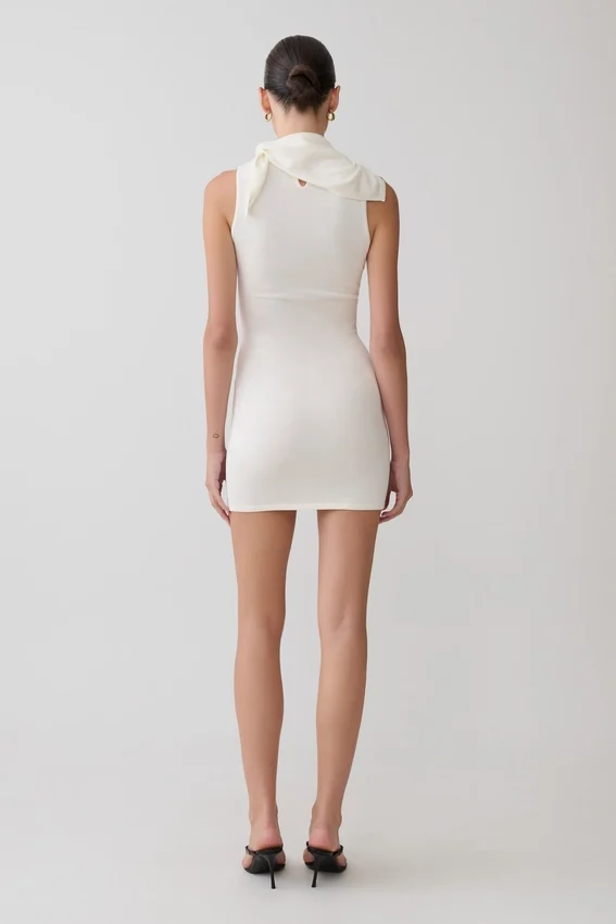 Amilee Scarf Knit Mini Dress – Ivory Amilee Scarf Knit Mini Dress – Ivory