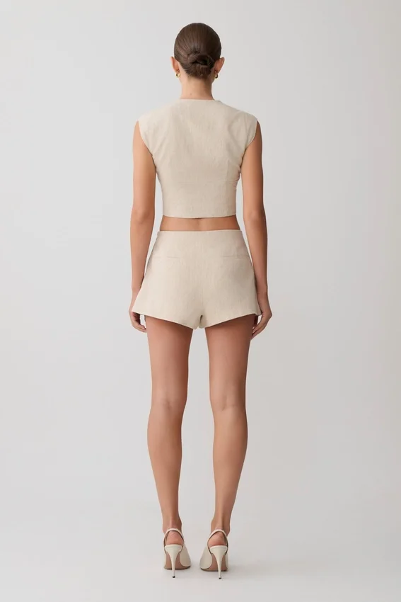 Anahita Linen Short – Natural Anahita Linen Short – Natural