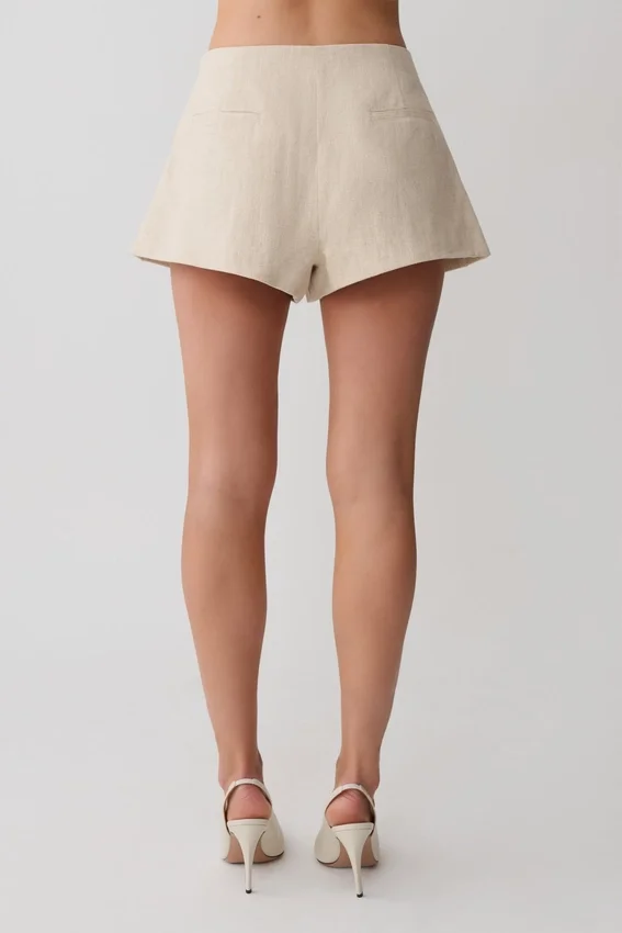 Anahita Linen Short – Natural Anahita Linen Short – Natural