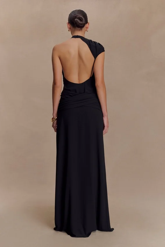 Analia Chiffon Maxi Dress – Black Analia Chiffon Maxi Dress – Black