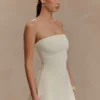 Anette Bandage Knit Strapless Top – Ivory
