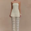 Trena Crochet Knit Pants – Ivory Trena Crochet Knit Pants – Ivory