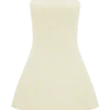 Anette Bandage Knit Strapless Top – Ivory