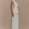 Angelie Suiting Vest Top – Ivory Angelie Suiting Vest Top – Ivory