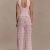 Angelika Twist Front Knit Top – Baby Pink Angelika Twist Front Knit Top – Baby Pink