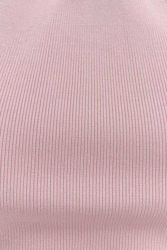 Angelika Twist Front Knit Top – Baby Pink Angelika Twist Front Knit Top – Baby Pink
