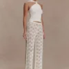 Angelika Twist Front Knit Top – Ivory