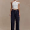 Anna One Shoulder Modal Top – White