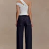 Anna One Shoulder Modal Top – White