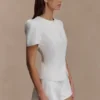 Anne Satin Mini Short – White