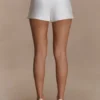 Anne Satin Mini Short – White