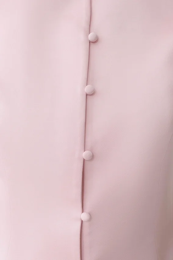 Anne Short Sleeve Satin Top – Pale Pink Anne Short Sleeve Satin Top – Pale Pink