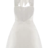Anya Linen Halter Mini Dress – Oat Marle Anya Linen Halter Mini Dress – Oat Marle