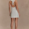 Anya Linen Halter Mini Dress – Oat Marle Anya Linen Halter Mini Dress – Oat Marle