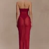 Aoife Mesh Maxi Skirt – Raspberry