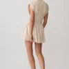 Arabella Cinched Waist Linen Mini Dress – Natural Arabella Cinched Waist Linen Mini Dress – Natural