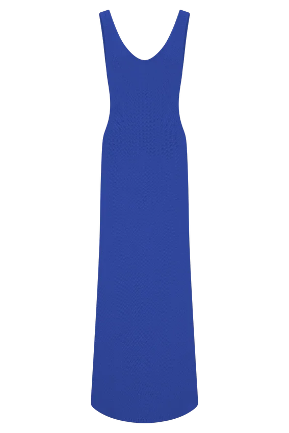 Ari Tape Yarn Knit Maxi Dress – Cobalt Blue Ari Tape Yarn Knit Maxi Dress – Cobalt Blue