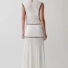 Aris Sleeveless Sheer Maxi Dress – Black/White Aris Sleeveless Sheer Maxi Dress – Black/White