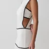 Aris Sleeveless Sheer Maxi Dress – Black/White Aris Sleeveless Sheer Maxi Dress – Black/White