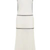 Aris Sleeveless Sheer Maxi Dress – Black/White Aris Sleeveless Sheer Maxi Dress – Black/White