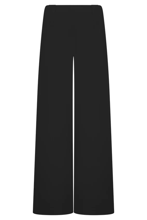 Arlo Wide Leg Suiting Trouser – Black Arlo Wide Leg Suiting Trouser – Black