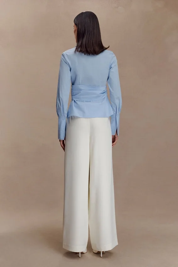 Arlo Wide Leg Suiting Trouser – Ivory Arlo Wide Leg Suiting Trouser – Ivory