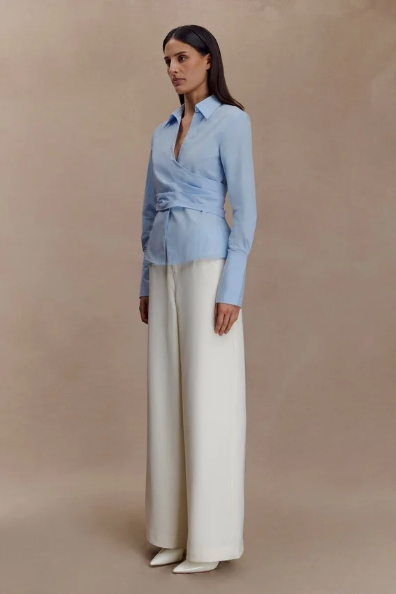 Arlo Wide Leg Suiting Trouser – Ivory Arlo Wide Leg Suiting Trouser – Ivory