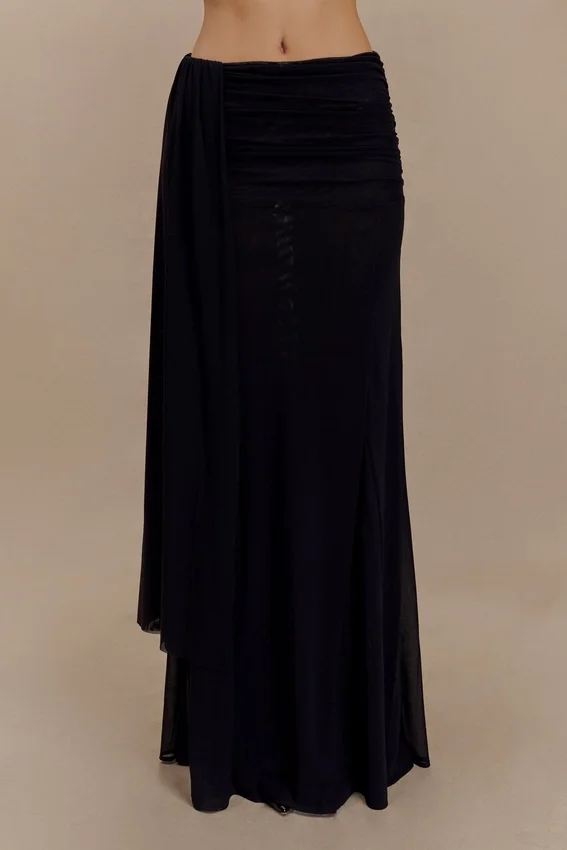 Arna Mesh Maxi Skirt – Black Arna Mesh Maxi Skirt – Black