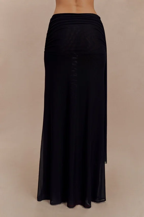 Arna Mesh Maxi Skirt – Black Arna Mesh Maxi Skirt – Black