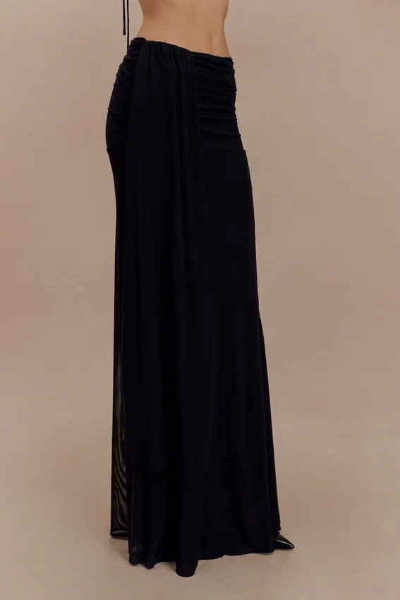 Arna Mesh Maxi Skirt – Black Arna Mesh Maxi Skirt – Black