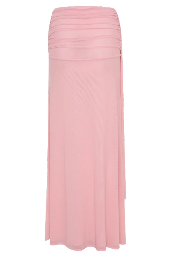 Arna Mesh Maxi Skirt – Candy Pink Arna Mesh Maxi Skirt – Candy Pink