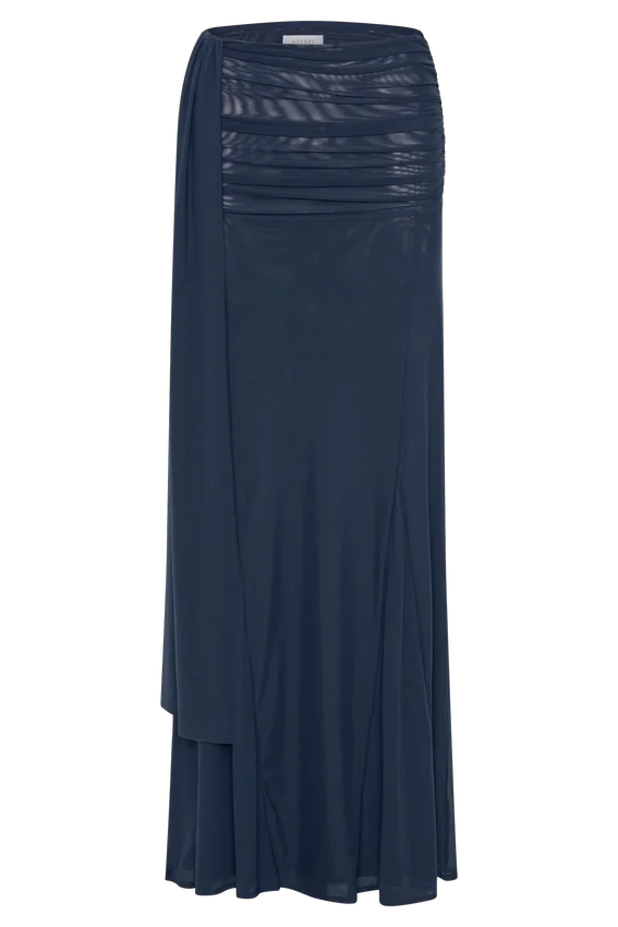 Arna Mesh Maxi Skirt – Midnight Blue Arna Mesh Maxi Skirt – Midnight Blue