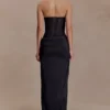 Asha Floral Mesh And Satin Maxi Dress – Black Asha Floral Mesh And Satin Maxi Dress – Black