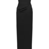 Asha Floral Mesh And Satin Maxi Dress – Black Asha Floral Mesh And Satin Maxi Dress – Black