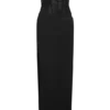 Asha Floral Mesh And Satin Maxi Dress – Black Asha Floral Mesh And Satin Maxi Dress – Black