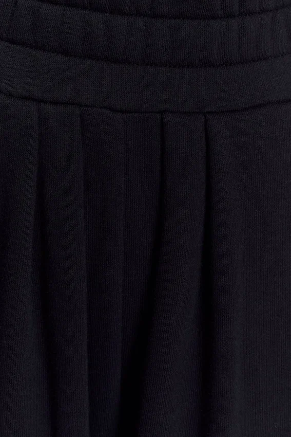 Aspen Gathered Wide Leg Jogger – Black Aspen Gathered Wide Leg Jogger – Black