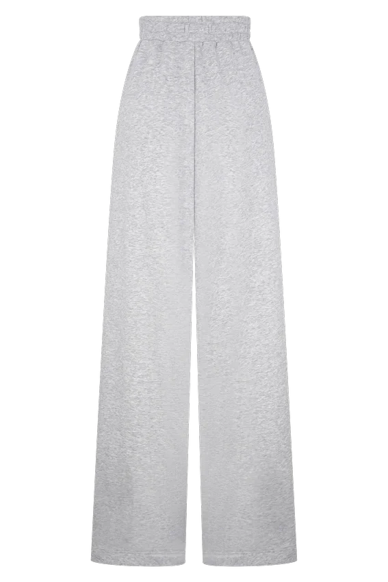 Aspen Gathered Wide Leg Jogger – Light Grey Marle Aspen Gathered Wide Leg Jogger – Light Grey Marle