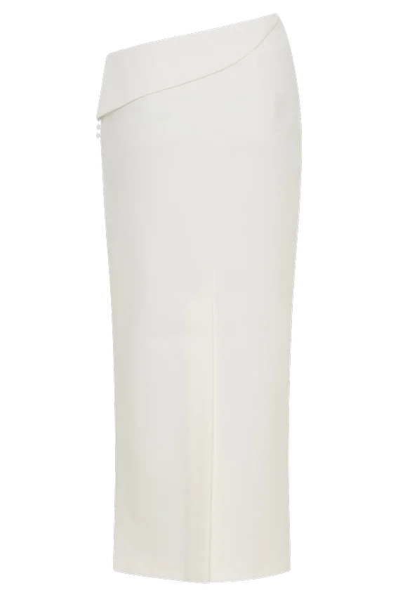 Astrid Suiting Midi Skirt – White Astrid Suiting Midi Skirt – White