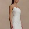 Atenea Satin Mini Dress – White